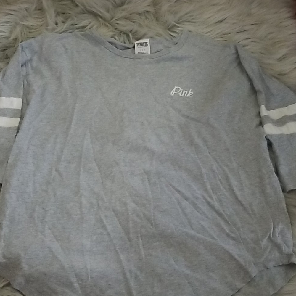 Pink baseball tee